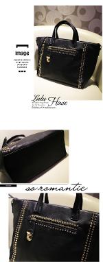 หมดค่ะ กระเป๋าLuluhouse รุ่น L108-03BLbr กระเป๋าแฟชั่นเกาหลีพร้อมส่ง แบรนด์แท้ 100%