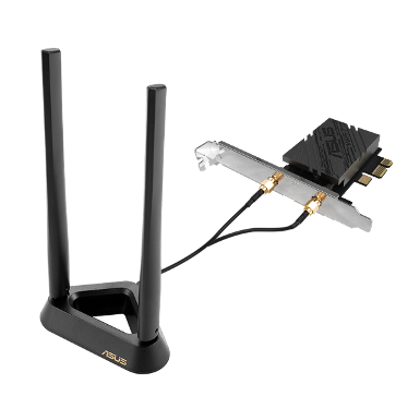 ASUS PCE-BE92BT BE9400 WiFi 7 PCI-E Adapter with 2 external antennas