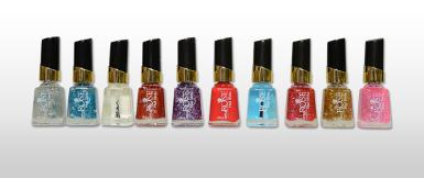 ยาทาเล็บ LITTLE ROSE เคลือบใส, กากเพชร 15 ml.
