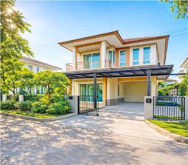 ถูกที่สุด ซาฟารี รร.สาธิตพัฒนา500ม. เตียงนอนครบ บ้านเดี่ยว 2ชั้น