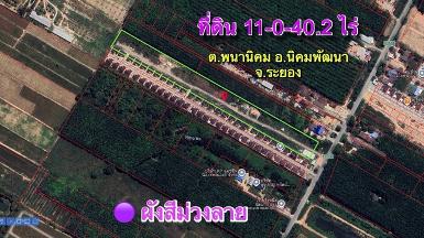 ขายที่ดินนิคมพัฒนาระยอง ขายที่ดินระยองเนื้อที่ 11-0-40.2 ไร่ 