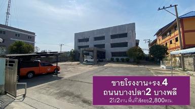 ขายโรงงาน 2ไร่ 2งาน พื้นที่ใช้สอย 2,800 ตรม.
