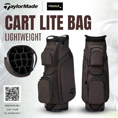 รหัสสินค้า 1200102553537 NEW Cart Lite Golf Bag Color Brown ENJOY THE RIDE Ride in comfort with